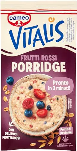 Cameo Vitalis Porridge Gusto Frutti Rossi con Fiocchi Integrali di Avena