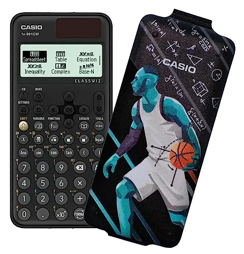 Casio FX-991CW Calcolatrice Scientifica con 540 Funzioni e Cover "Basket"