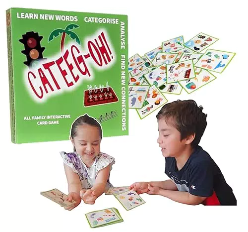 Gioco di Carte Educativo per Bambini: Abbina Immagini con Fantasia - in Italiano
