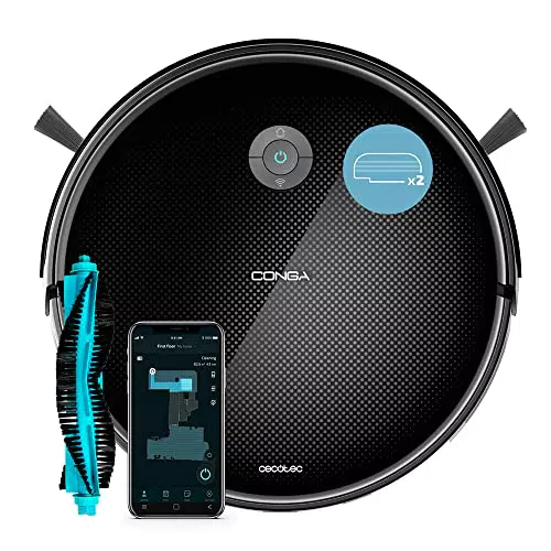 Cecotec Robot Aspirapolvere Conga 2299 Inertial X-Treme - Tecnologia Giroscopica e App Integrata