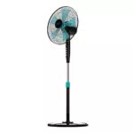 Ventilatore a Piantana Cecotec EnergySilence 510, 5 Pale da 40 cm, Oscillante, 3 Velocità, Altezza Regolabile, Motore in Rame - Nero