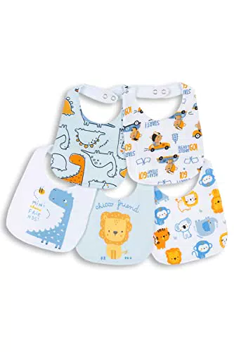 Chicco Set Bavaglie in Morbido Cotone Unisex 0-24