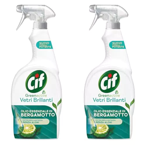Cif Spray Vetri all'Olio Essenziale di Bergamotto