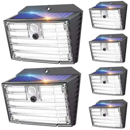 Claoner Luce Solare LED Esterno con Sensore di Movimento IP65 Impermeabile