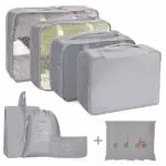 Organizer da viaggio per valigie: set di cubi e sacchetti compressione