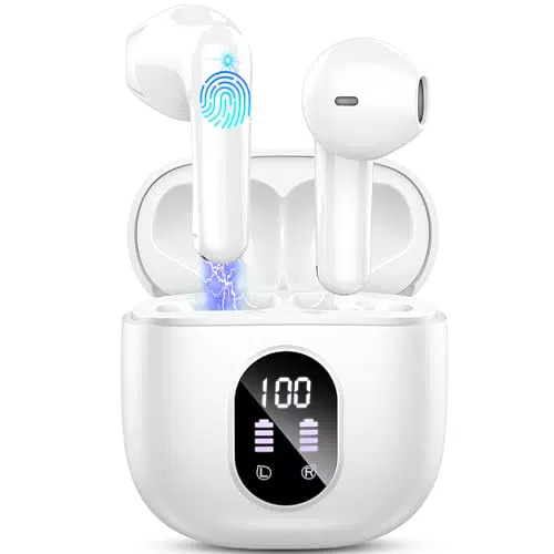 Cuffie Bluetooth Wireless In Ear con Microfono Stereo e Cancellazione del Rumore