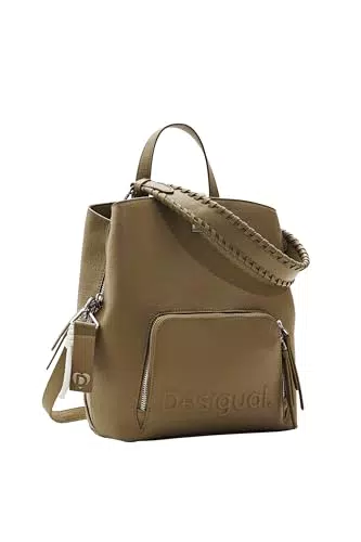 Desigual Logo Half Donna KAKI SUM - Verde