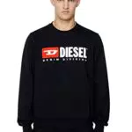 Diesel Uomo S-ginn-div Felpa, 100-0bawt, XXL
