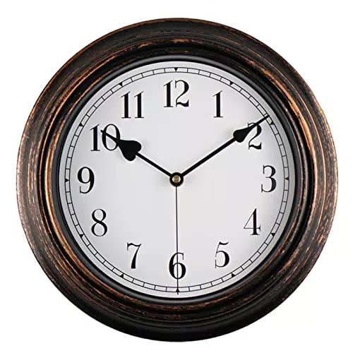 DIYZON Orologio a Muro Vintage da Parete 30cm Silenzioso Orologio al Quarzo di Alta Qualità