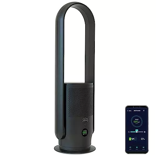 Ventilatore Portatile 2in1 DJive ARC: Torre Mobile e Purificatore d'Aria