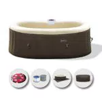 Ease.Zone Vasca Idromassaggio Gonfiabile Ovale con Pompa Integrata