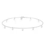 Collana Donne Elli Geo Cerchio Argento Sterlino 925