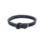 Emporio Armani Bracciale Uomo in Pelle Blu