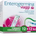 Enterogermina Integratore Viaggi e Salute Intestinale - Fermenti Lattici e Vitamine (24 Bustine Fragola)