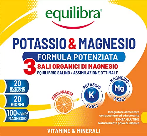 Equilibra Integratore Alimentare Potassio e Magnesio Formula Potenziata