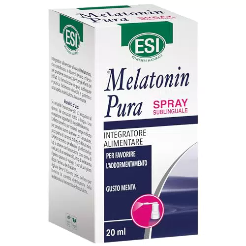 ESI - Melatonin Pura Spray: Integratore di Melatonina per Sonno e Jet Lag