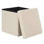 Pouf Contenitore e Sgabello Pieghevole - Ideale per Giocattoli e Libri in Camera da Letto