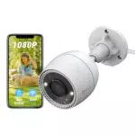 EZVIZ Telecamera Wi-Fi Esterno FHD 1080p con Visione Notturna e Rilevamento di Movimento