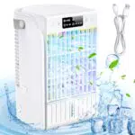 Condizionatore Portatile FIAHNG 6 in 1: Raffreddatore d'Aria, Umidificatore, Purificatore per Ufficio