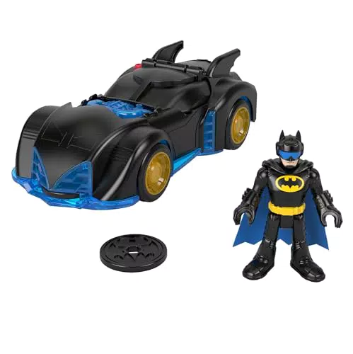 Fisher-Price Imaginext DC Super Friends Batmobile Scuoti e Gira con Personaggio Batman