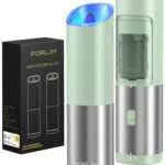 Set Macina Sale e Pepe a Gravità con Granulometria Regolabile - Funzionamento con una Sola Mano - Acciaio Inox