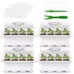 Formizon Piantine Vassoio di Germinazione con Cupola Regolabile - Ideale per Coltivazione e Crescita