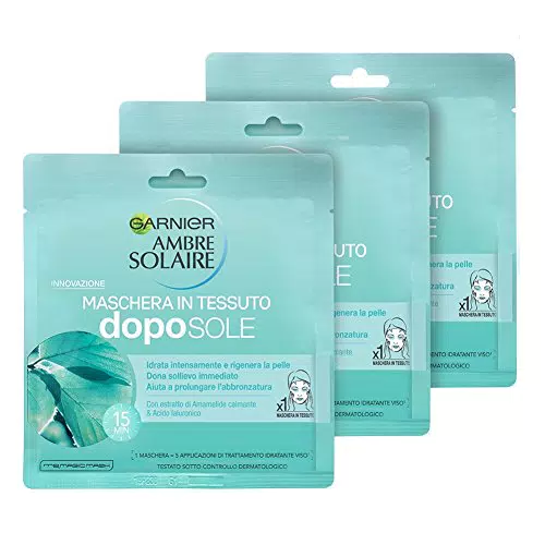 Garnier Ambre Solaire Maschera Doposole con Acido Ialuronico