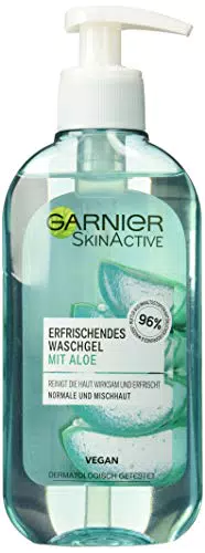 Garnier Gel Detergente Viso con Estratto di Aloe - Pelli Normali e Miste