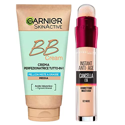 Garnier Skinactive BB Cream Crema Viso Idratante SPF25 + Correttore Liquido Multiuso