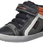 Geox Sneakers Bambini e Ragazzi Gisli Boy, Nero/Arancione