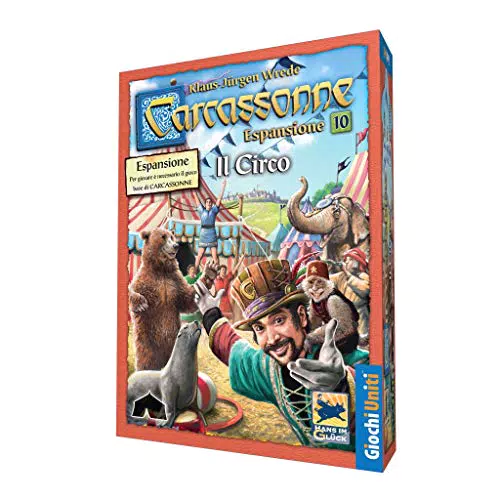 Giochi Uniti - Carcassonne Il Circo, Espansione 10 per Carcassonne, Gioco da Tavolo