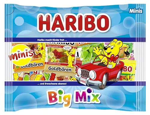 Haribo Big Mix - Caramelle Gommose al Gusto Frutta, 22 Mini Bustine