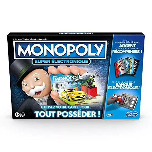Hasbro Monopoly Super Electronic Banking - Gioco Senza Banconote e Tecnologia senza Contatto