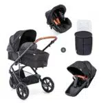 Passeggino Hauck Pacific 3 Shop N Drive: Navicella Convertibile, Seduta Reversibile, Ovetto Incluso