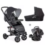 Passeggino Trio Set Hauck Malibu 4: Carrozzina Ovetto Nero