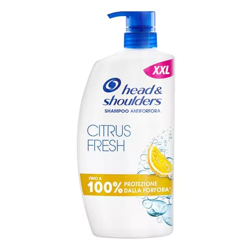 Head & Shoulders Shampoo Antiforfora Citrus Fresh 1000ml - Protezione Forfora - Freschezza Agrumi