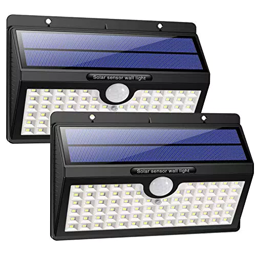 Luce Solare Esterna HETP con Sensore di Movimento e 78 LED Super Luminosi