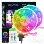 Hovvida Striscia LED WiFi Compatibile con Alexa e Google Assistant LED RGB 24V 480 LED