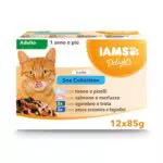 IAMS Delights Sea Collection Alimento umido per gatti adulti con gusti di pesce variati