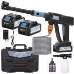 Idropulitrice Portatile a Batteria con Ugello 6 in 1 - 21V Senza Fili ad Alta Pressione