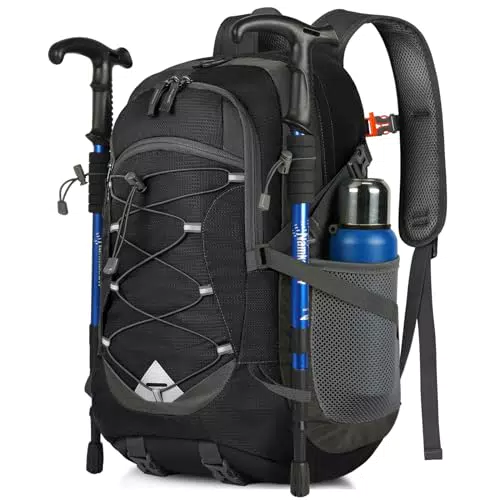 Igolumon Zaino Trekking 40 Litri Ultraleggero Impermeabile per Viaggio e Trekking con Strisce Riflettenti