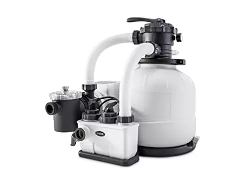 Pompa Filtro a Sabbia Intex Krystal Clear con Generatore Salino di Cloro Saltwater System Integrato