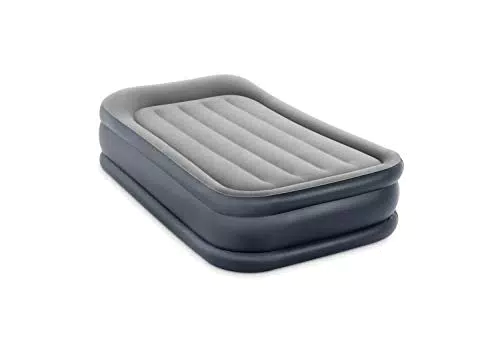 Intex Materasso Dura-Beam Pillow Rest Deluxe Singolo con Pompa Elettrica Incorporata
