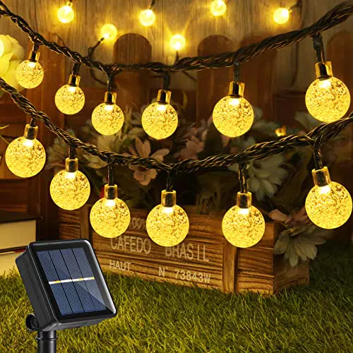 Luce Solare da Giardino con Catena Luminosa a LED per Esterno - 8 Modalità, Impermeabile - Ideale per Feste e Cortili