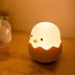 Luce Notturna LED Silicone Touch per Bambini - Lampada da Comodino Ricaricabile