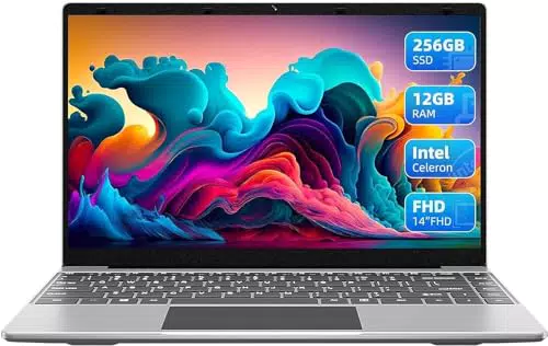 Jumper PC Portatile 14 Pollici IPS Full HD, 12GB DDR4 256GB SSD, Processori Quad Core, Bluetooth 4.0, WiFi Dual Band, Type-C, Mini HDMI
