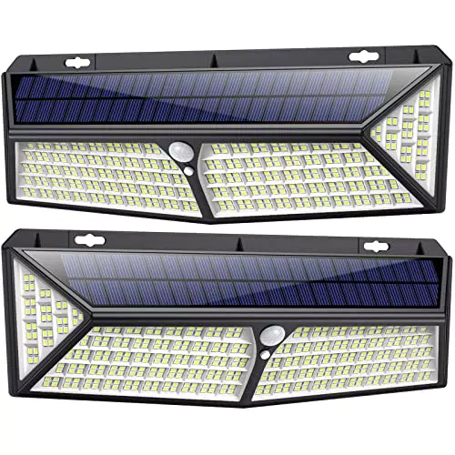 Kilponen Lampada Solare LED Esterno USB Ricaricabile 3500 Lumen IP65 Impermeabile