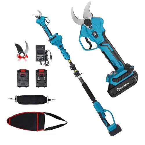 Forbici Potatura con Asta Telescopica Verymodel 40 mm a Batteria 21V Brushless - Giardinaggio