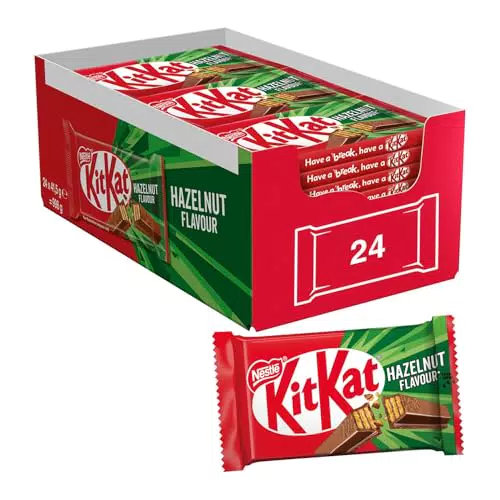 KitKat Hazelnut Wafer Ricoperto di Cioccolato al Latte al Gusto Nocciola