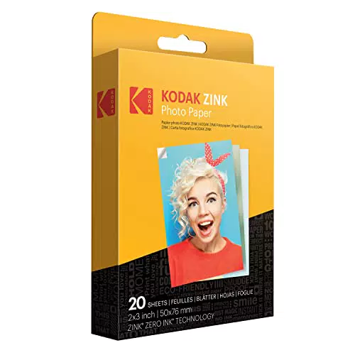 Kodak ZINK - Carta fotografica 2"x3" (20 fogli)